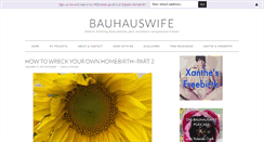 Desktop Screenshot of bauhauswife.com